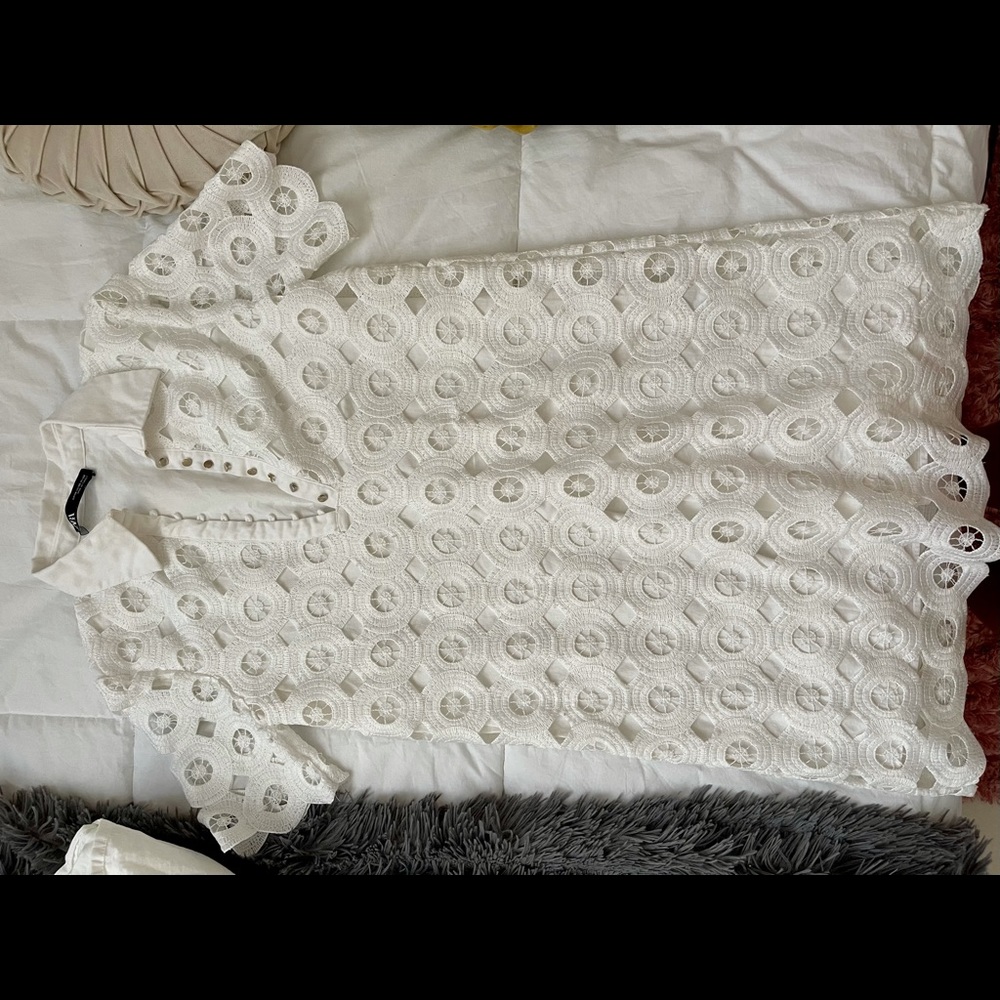 Zara White Mini Dress